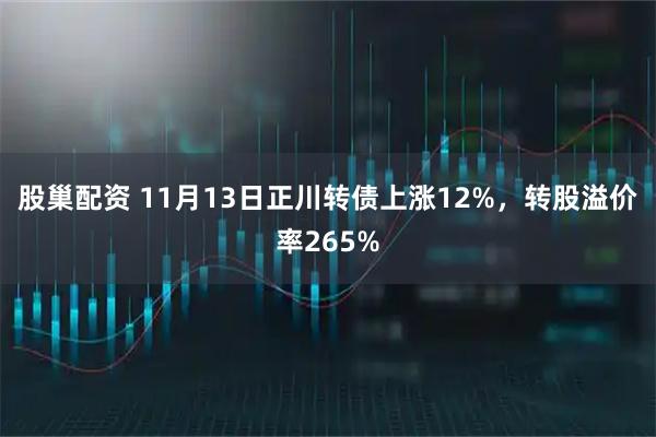 股巢配资 11月13日正川转债上涨12%，转股溢价率265%